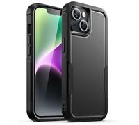 JETech Rugged Case for iPhone 14, Black
