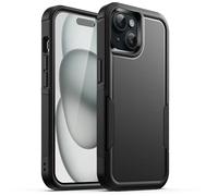 JETech Rugged Case for iPhone 15, Black