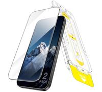 JETech Screen Protector for Google Pixel 11/11 Pro, 2-Pack | 9H+ Tempered Glass Film, 10-Second Easy Installation Kit with One-Step Alignment Tray, Fingerprint Unlock Compatible