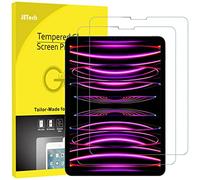 JETech Screen Protector for iPad Pro 11-Inch (2022/2021/2020/2018 Model), iPad Air 5/4 2022/2020 10.9-Inch, Face ID Compatible, Tempered Glass Film, 2-Pack