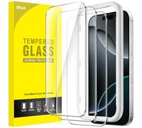 JETech Screen Protector for iPhone 16 Pro 6.3-Inch, Tempered Glass Film with Easy Installation Tool, Case-Friendly, HD Clear, 3-Pack