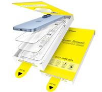 JETech Screen Protector for iPhone 17 6.3-Inch, One-Step Easy Installation with Auto-Alignment Bubble Free Box, 9H Tempered Glass Film, HD-Clear, 3-Pack
