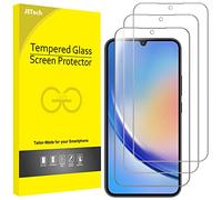 JETech Screen Protector for Samsung Galaxy A34 5G 6.6-Inch, 9H Tempered Glass Film, Anti-Scratch, HD Clear, 3-Pack