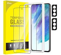 JETech Screen Protector for Samsung Galaxy S21 FE 5G with Camera Lens Protector, Easy Installation Tool, Tempered Glass Film, Fingerprint ID Compatible, 2-Pack Each
