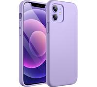 JETech Silicone Case for iPhone 12 mini, Purple | Silky Soft Touch, Shockproof Protection, Scratch Resistant, Microfiber Lining