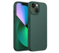 JETech Silicone Case for iPhone 13 mini, Midnight Green | Silky Soft Touch, Shockproof Protection, Scratch Resistant, Microfiber Lining
