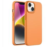 JETech Silicone Case for iPhone 14, Marigold | Silky Soft Touch, Shockproof Protection, Scratch Resistant, Microfiber Lining