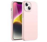 JETech Silicone Case for iPhone 14, Pink | Silky Soft Touch, Shockproof Protection, Scratch Resistant, Microfiber Lining