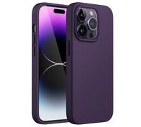 JETech Silicone Case for iPhone 14 Pro Max, Deep Purple | Silky Soft Touch, Shockproof Protection, Scratch Resistant, Microfiber Lining