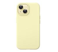 JETech Silicone Case for iPhone 15, Yellow | Silky Soft Touch, Shockproof Protection, Scratch Resistant, Microfiber Lining