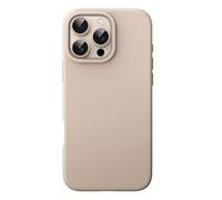 JETech Silicone Case for iPhone 16 Pro Max, Desert Titanium | Silky Soft Touch, Shockproof Protection, Scratch Resistant, Microfiber Lining