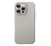 JETech Silicone Case for iPhone 16 Pro, Natural Titanium | Silky Soft Touch, Shockproof Protection, Scratch Resistant, Microfiber Lining
