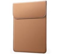 JETech Slim Laptop Sleeve for MacBook Air 13-Inch (M4/M3/M2) 2022-2025, MacBook Pro 13-Inch (M2/M1) 2016-2022, PU Leather Case (Brown)