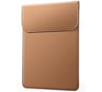 JETech Slim Laptop Sleeve for MacBook Pro 14-Inch(M5/M4/M3/M2/M1, 2021-2025), PU Leather Case with Magnetic Closure (Brown)