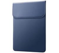 JETech Slim Laptop Sleeve for MacBook Pro 14-Inch(M5/M4/M3/M2/M1, 2021-2025), PU Leather Case with Magnetic Closure (Navy)
