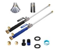 Jetflux Pressure Washer,Jet Flux Power Washer,Jet Nozzle High Pressure Hose Nozzle for Garden Hose, Cars, Driveways & Patios (Black+Blue)