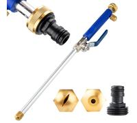 Jetflux Pressure Washer, Jetsono High Pressure Washer, 2-in-1 High Pressure Power Washer with 2 Nozzles, Garden Hose Nozzle Sprayer, Power Washer Jet Nozzle for Car, Home, Garden (Blue)
