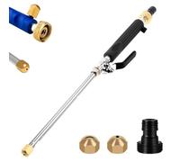 Jetflux Pressure Washer, Upgraded Jet Nozzle Power Washer for Garden Hose, 2-in-1 High Pressure Wand with 2 Different Nozzles and Quick Connector, Power Washer Hose Attachment (Black)