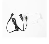 Jetfon JR-1808 E/C In-ear headset with curly transparent acoustic tube and Motorola 1-pin connector for clear and comfortable communications in