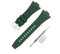 JETHENG Men's Rubber Strap Replacement for 12mm Tissot PRX Powermatic 80 40mm Ladies outdoor work waterproof silicone watch band wrist strap buckle, Green