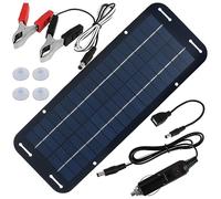 JETHMA 30W 12V Solar Panel Car Battery Charger, IP65 Waterproof Solar Powered Car Battery Charger for Emergency Use,Portable Solar Panel Trickle Charging Kit, Ideal for Car, Motorcycle, Boat,RV
