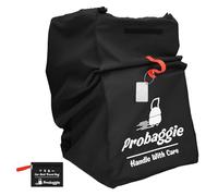 JETHMA 600D Heavy Duty Car Seat Travel Bag for Airplane, Universal Gate Check Bag with Backpack Straps, Waterproof Baby Car Seat Carrier for Flights, Includes Personal ID Luggage Tag - Black(Black)