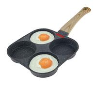JETHMA Non Stick Egg Pan,4 Cup Egg Frying Pan, Non-Stick Egg Skillet for Breakfast,Compatible with All Stovetops, Easy to Clean, PFOA Free
