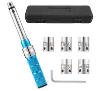 JETHMA Spoke Torque Wrench Set with 5 Interchangeable Sockets, 2-10NM Torque Wrench Set for Motorcycle and Dirt Bike Spoke, ±3% Accuracy
