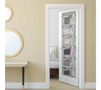 JETHMA Weekly Kids Clothes Organiser Transparent Sunday School Clothes Organiser, Monday to Friday School Clothes Organiser Clothes on Door Hanging Closet Storage Organiser
