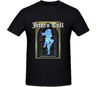 Jethro Tull Living with The Past T Shirts for Men Crew Neck Size XL Black