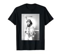 Jethro Tull Vocalist Flautist Ian Anderson by Allan Ballard T-Shirt, Men, Black, 6X-Large