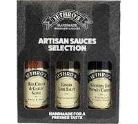 Jethro's | The Tasty Trio | Marinades & Sauces | Artisan Sauces Selection Box | Including 3 Great Flavours | Vegetarian & Vegan Friendly | 3x 250ml of our Most Popular Artisan Sauces