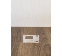 JetKVM 1U Bracket - 3D Printed Rack Mount for 1 or 2 Devices - Fits 19" Server Racks - Space Saving KVM or Mini PC Mount (Transparent, for 1x JetKVM Right Side)