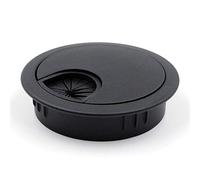Jetland Desk Grommet for Wire Organizer - Flat Black, Fits 2" Hole, GBK53, 2-Pack