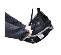 Jetmack Premium Airplane Foot Hammock | Air Travel Comfort | Adjustable, Portable, Lightweight Foot Rest for Adults | Black, Polyester Material | Perfect for Long Haul Flights