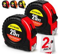 JETMORE 2 Pack Tape Measure, Measuring Tape Retractable with Magnetic Hook