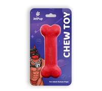 JetPup Pup Chew Toy - Bone - Human Grade Chew Toy - Human Pup Play - 100% Food Grade Silicone (Red Bone)