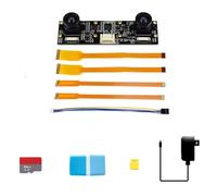 Jetson Nano Development Pack Type D Compatible with Evaluating Depth Vision/Stereo Vision Bundle with IMX219-83 Stereo Camera 64GB TF Card Accessories Without Jetson Nano Developer