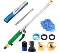 Jetsono High Pressure Washer, Jetson 2-in-1 High Pressure Power Washer Turbo Jet Power Washer with Hose Quick Connectors, for Floor Wall Fence Cleaning Garden Watering Green
