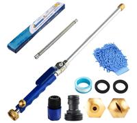 Jetsono High Pressure Washer, Jetson 2-in-1 High Pressure Power Washer Turbo Jet Power Washer with Hose Quick Connectors, for Floor Wall Fence Cleaning Garden Watering Blue