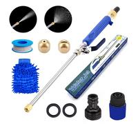 Jetsono High Pressure Water Gun & Washer, Multifunctional Portable Pressure Washer Wand Set with 8 Attachments for Patio, Car, Home, Garden - Efficient Cleaning Lance with Universal Connector & Nozzle