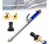 Jetsono - Jetson High Pressure Water Gun, Jet Sono High Pressure Washer, Portable Washer Wand with 2 Jet Differen Hydronozzles Splice Gasket for Garden (Blue)