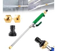 Jetsono - Jetson High Pressure Water Gun, Jet Sono High Pressure Washer, Portable Washer Wand with 2 Jet Differen Hydronozzles Splice Gasket for Garden (Green)