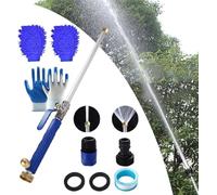 Jetsono - Jetson High Pressure Water Gun, Jet Sono Pressure Washer, with 2 Jet Different Nozzle and Hose Quick Connectors,Portable Washer Wand for Garden (Blue)