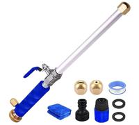 Jetsono - Jetson High Pressure Water Gun, jetsono.com Power washers, Multi-Purpose Jet sono Pressure Washer with 2 Jet Differen Hydronozzles Splice Gasket (Blue)