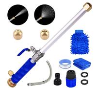 Jetsono - Jetson High Pressure Water Gun, jetsono.com Power washers, Multi-Purpose Jet sono Pressure Washer with 2 Jet Differen Hydronozzles Splice Gasket (Blue(Extension Tube))