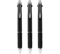 jetstream Set of 3 3 Colour Ballpoint Pen - 0.5 mm, Black Blue Red Ink, Black (SXE340005.24)