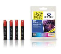 Jettec E18XL Jettec 18XL Quad Pack High Yield BK C M Y Ink Cartridges for Epson T1816 - 48ml