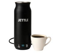 Jettle - Electric Boiler - Portable Travel Warmer for Coffee, Tea, Milk Soup, Stainless Steel Travel Water Pot with Temperature Control, LED, Auto Shut-Off, 450ml,