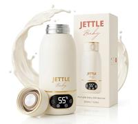 Jettle Portable Battery Operated Baby Milk Warmer with Temperature Control, Quick Charge and Spill Proof Lid